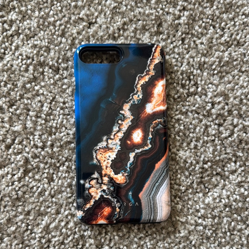 Blue and Black Phone Case